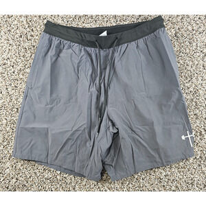 Holstrength Men’s Athletic Shorts Gray L Sports Running Stretch Gym Pockets